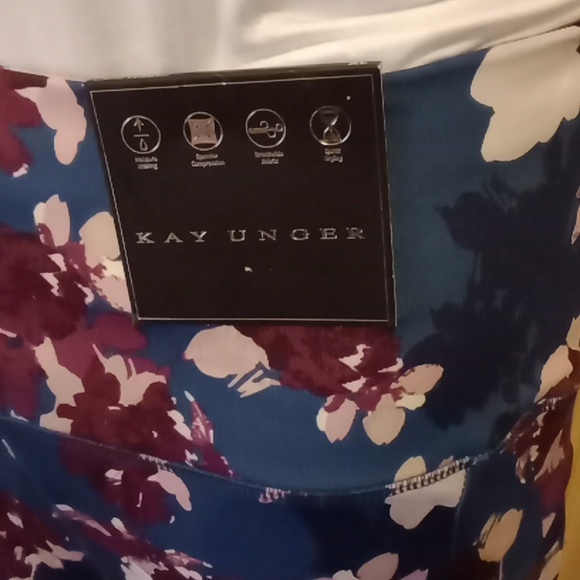 Active High Waist Tummy Control Leggings Ninfee Print (water lily) X large, NW - Picture 5 of 15